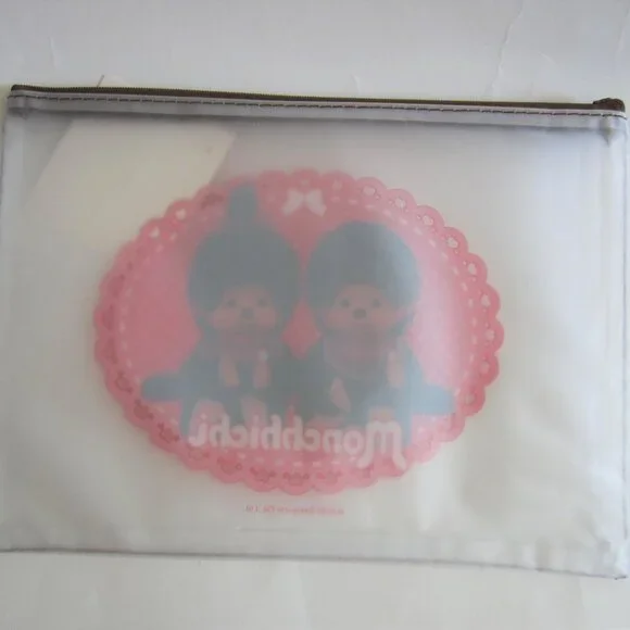 Monchhichi Sekiguchi Zipper Bag NEW - Picture 3 of 4